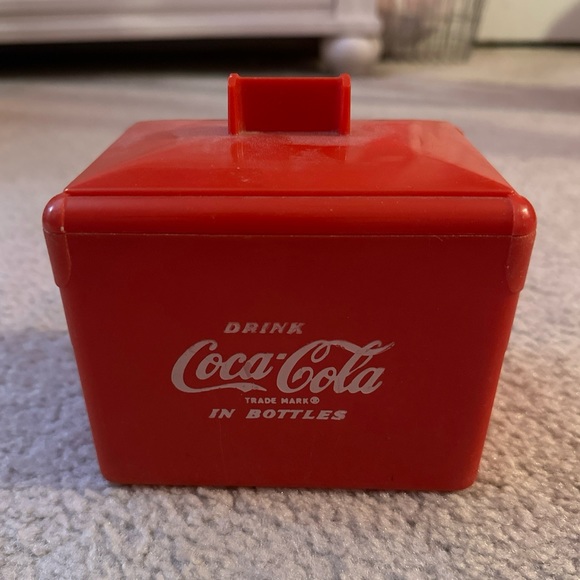 Vintage Miniature Coca-Cola Coke Plastic Toy Cooler Missing Metal Handle EUC! - Picture 1 of 10